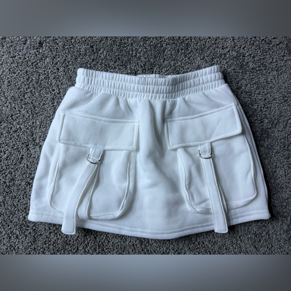 White Mini Skort